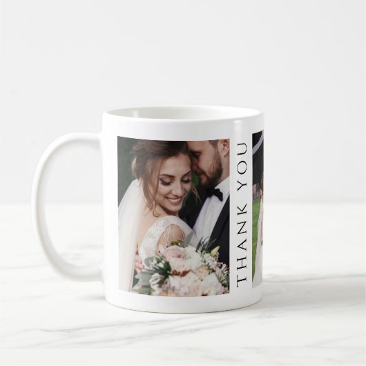 Foto Collage Wedding Bridesmaid Vielen Dank Kaffeetasse (Links)