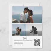 Foto Collage Wedding | Qr Code Einladungen (Rückseite)