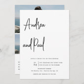 Foto Collage Wedding | Qr Code Einladungen (Vorne/Hinten)