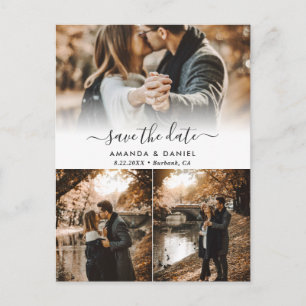 Foto Collage Wedding Save the Date Postkarten