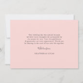 Foto Collage Wedding Vielen Dank Flachkarte | Blüt Dankeskarte (Rückseite)