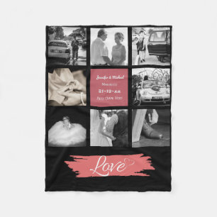 FOTO COLLAGE Wedding Vow Renewal Jubiläum Cora Fleecedecke