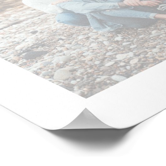 Foto Collage Wedding Willkommenszeichen Poster (Ecke)