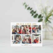 Foto Collage Weihnachten 2022 Urlaub Postkarte (Stehend Vorderseite)