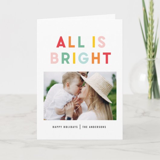 Foto Collage Weihnachten Regenbogen bunt hell (Vorderseite)