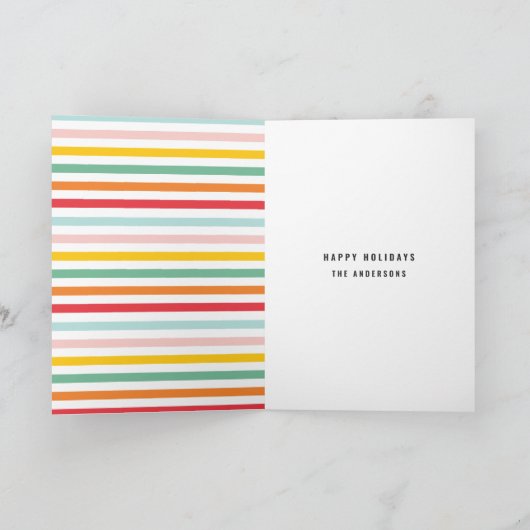 Foto Collage Weihnachten Regenbogen bunt hell (Innenseite)