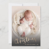 Foto Collage Weihnachtsgeburt Ankündigung (Vorderseite)