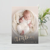 Foto Collage Weihnachtsgeburt Ankündigung (Stehend Vorderseite)