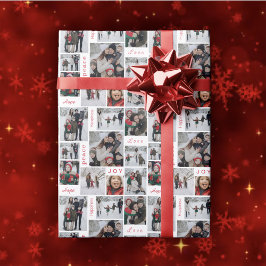 Foto Collage Weihnachtswrapping Paper Geschenkpapier