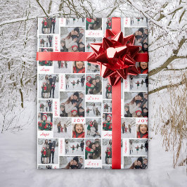 Foto Collage Weihnachtswrapping Paper Geschenkpapier