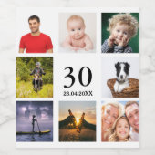 Foto-Collage Weinetikett (Einzelnes Label)