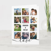 Foto Collage White Wedding Programm (Vorderseite)