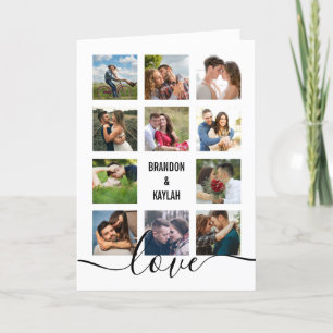 Foto Collage White Wedding Programm