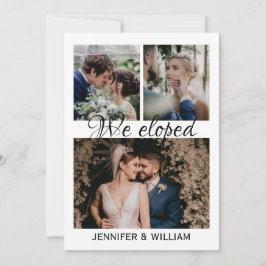 Foto Collage Wir haben Hochzeitsankündigung Einladung