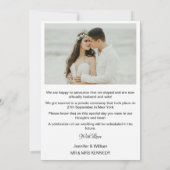 Foto Collage Wir haben Hochzeitsankündigung Einladung (Rückseite)