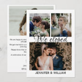 Foto Collage Wir haben Hochzeitsankündigung Einladung (Vorne/Hinten)