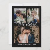 Foto Collage Wir haben Hochzeitsankündigung Einladung (Vorderseite)