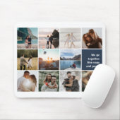 Foto Collage wir zusammen wie Copy Paste Mousepad (Mit Mouse)