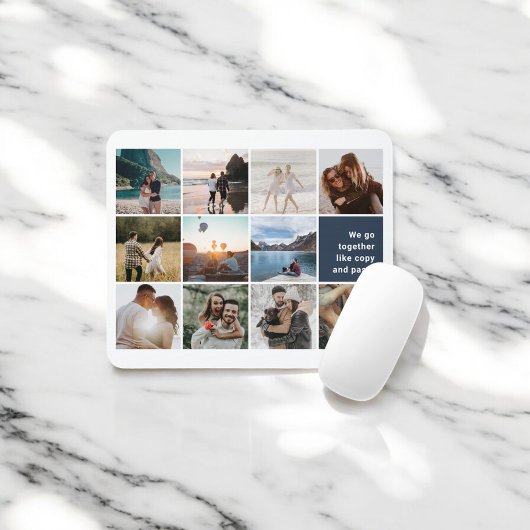 Foto Collage wir zusammen wie Copy Paste Mousepad