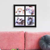 Foto Collage Wrapped Canvas Leinwanddruck (Insitu (Wohnzimmer))