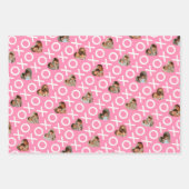 Foto Collage XOXO Reds & Pink Geschenkpapier Set (Vorderseite 3)