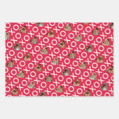 Foto Collage XOXO Reds & Pink Geschenkpapier Set (Vorderseite 2)