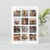 Foto Collage Year Review - Weihnachten - Neues Jah (Stehend Vorderseite)