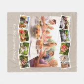 Foto Collage Zigzag Foto neutraler Spielraum Strip Fleecedecke (Vorderseite (Horizontal))