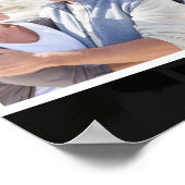 Foto Collage zum 30. Jahrestag Begrüßungszeichen Poster (Ecke)