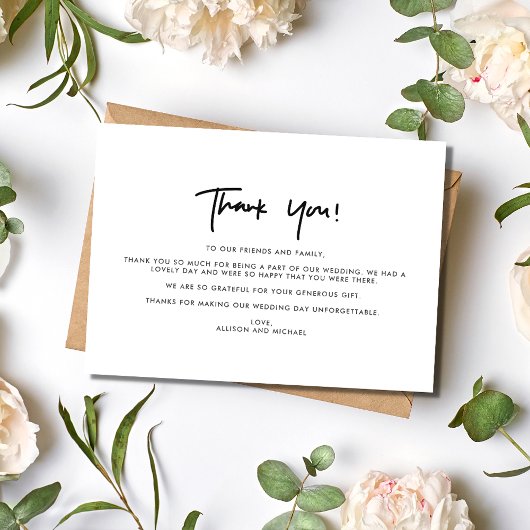 Foto Collage zum Hochzeitstag Dankeschön Karte