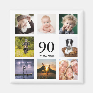 Foto-Collage zur 90. Geburtstagsfeier - Save-the-D Magnet
