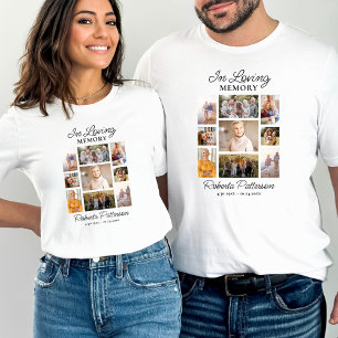 Foto-Collage zur Erinnerung - Trauerfeier Gedenkfe T-Shirt