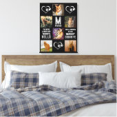 Foto-Collage zur Katzen-Erinnerung Leinwanddruck (Insitu (Schlafzimmer))