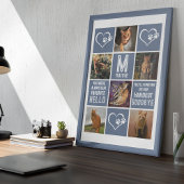 Foto-Collage zur Katzen-Erinnerung Poster