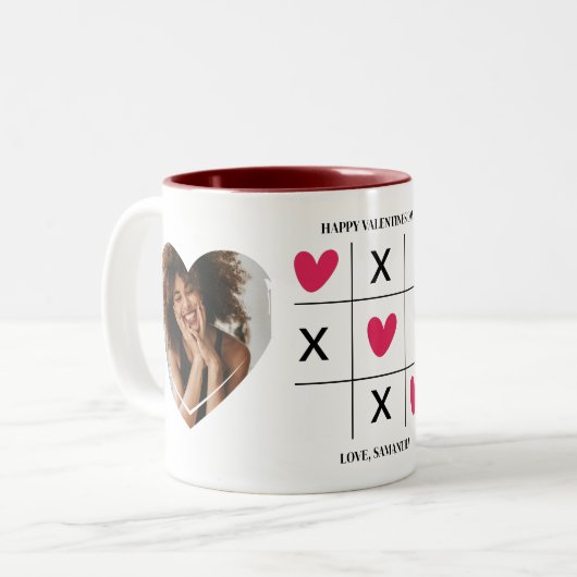 Foto-Collage Zweifarbige Tasse (Vorderseite Links)