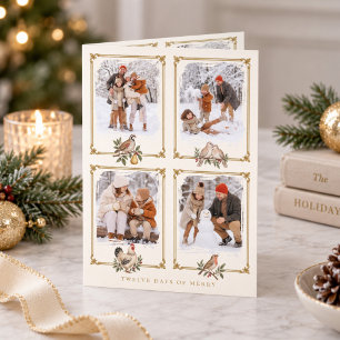 Foto-Collage Zwölf Tage frohe Weihnachten Karte