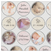 Foto-Collagen-Baby-Mädchen-Name, Geburtsnotfall Stoff (Nahaufnahme)