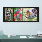 Foto-Collagen-horizontales Bild der Gewohnheits-4 Banner (Messe)