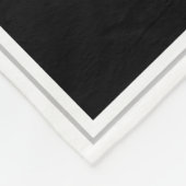 Foto-Collagen-personalisiertes Schwarzes der Fleecedecke (Ecke)