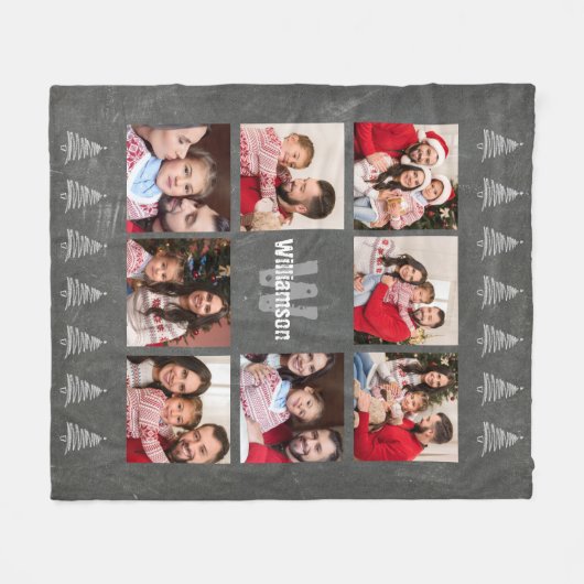 Foto-Collagen-rustikales Fleecedecke (Vorderseite (Horizontal))