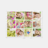 Foto-Collagen-Schablone personalisiert Fleecedecke (Vorderseite (Horizontal))