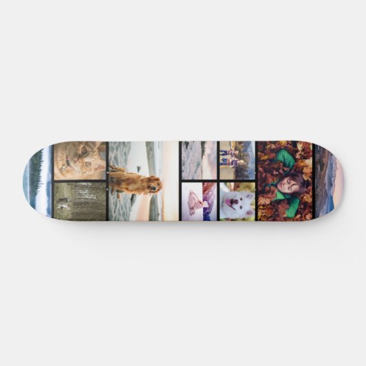 Foto-Collagen-Schablone Skateboard (Horizontal)