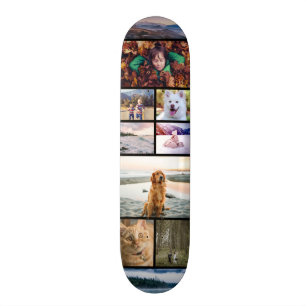 Foto-Collagen-Schablone Skateboard