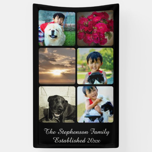 Foto-Collagen-vertikales Mosaik-Bild der Banner (Vertikal)