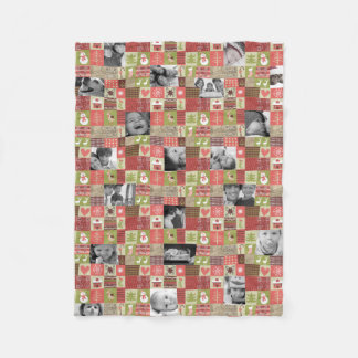 Foto-Collagendecke des Weihnachten 20 mit Fleecedecke