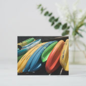 Foto "Colorful Kayaks" Postkarte (Stehend Vorderseite)