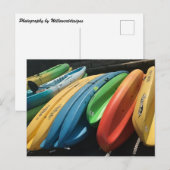 Foto "Colorful Kayaks" Postkarte (Vorne/Hinten)