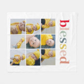 Foto Colorful Meured Holiday Gift Fleecedecke (Vorderseite (Horizontal))