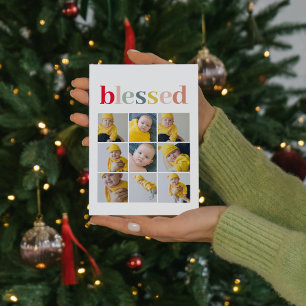 Foto Colorful Meured Holiday Gift Magnetkarte