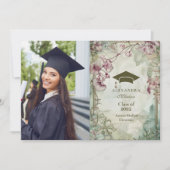 Foto Colorful Wildblume Graduation Party Ankündigung (Vorderseite)